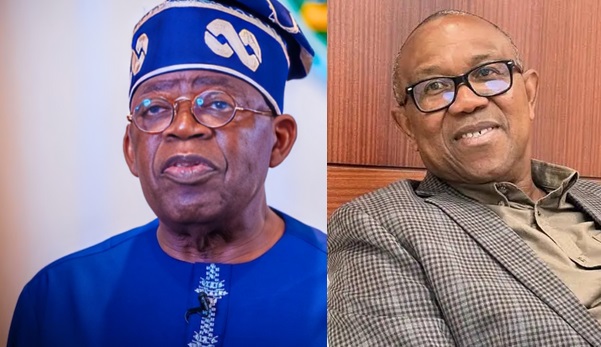 President-Bola-Tinubu et l'opposant Peter OBI